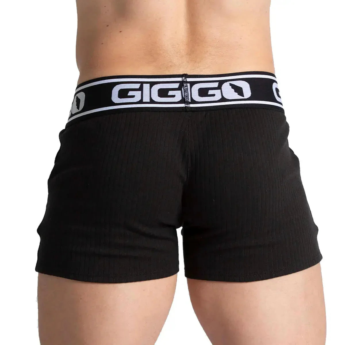 Khanal Black Short back view by Gigo Underwear