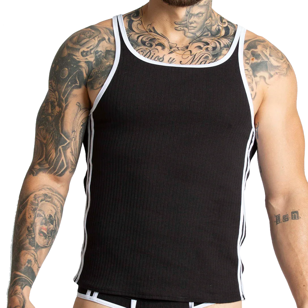 Khanal Black Tank by Gigo Underwear