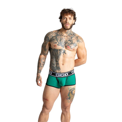 Khanal Green Trunk front view by Gigo Underwear