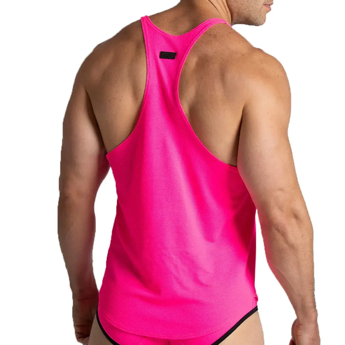 Lemon Fucshia Tank front view by Gigo Underwear