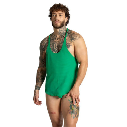 Lemon Green Tank back view by Gigo Underwear