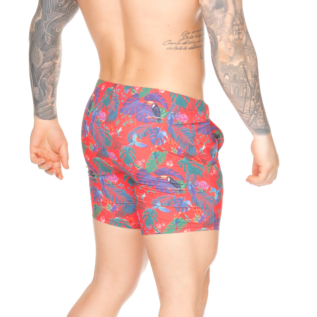 MACAWS RED BEACHWEAR