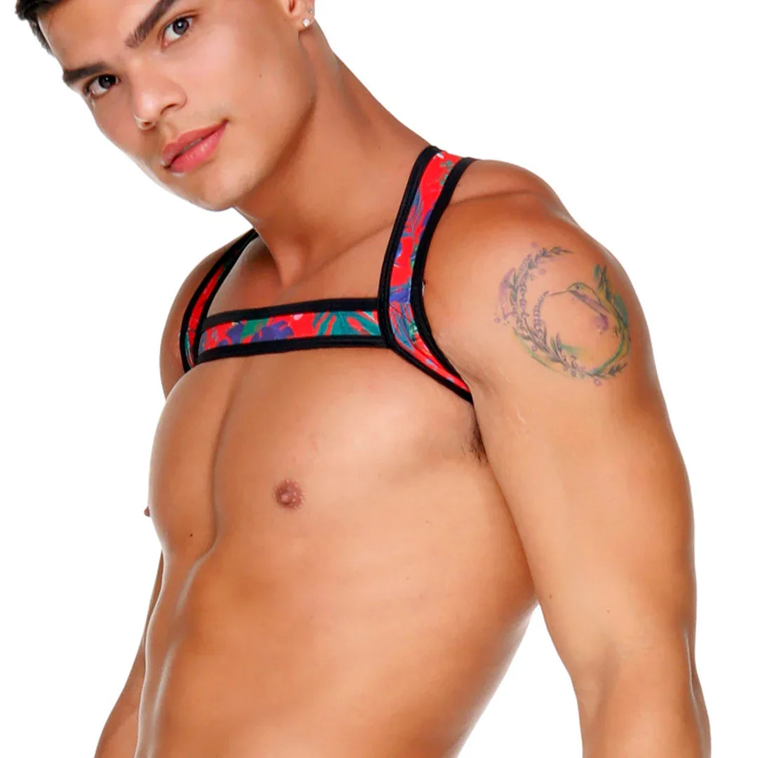 Macaws Red Harness back view by Gigo Underwear