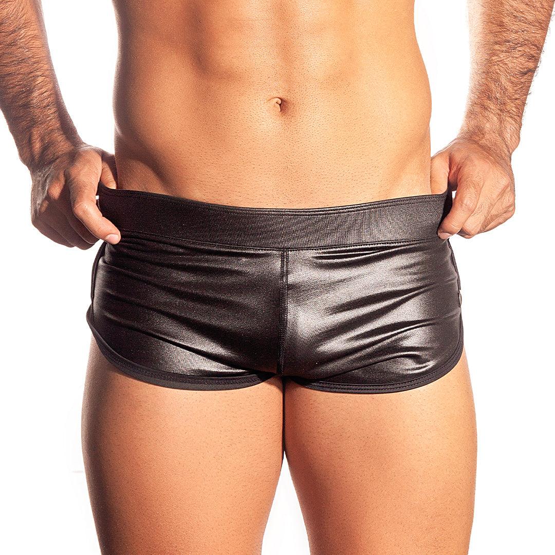 MASOCHISTIC BLACK SHORT - Sexy Black leather shorts for men