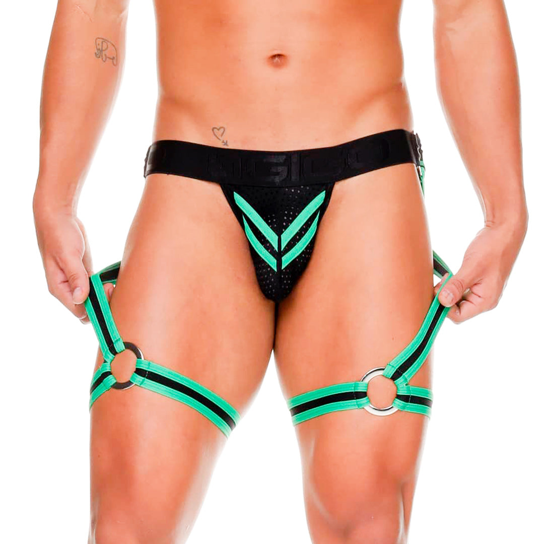 MEDIEVAL GREEN JOCKSTRAP GELBERT BELT