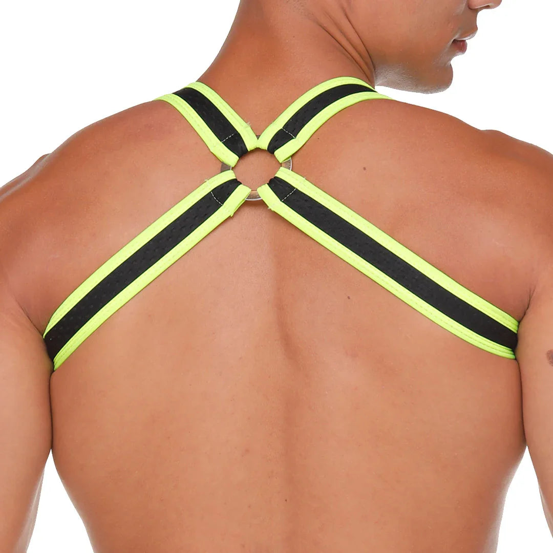 Medieval Yellow Harness front view by Gigo Underwear