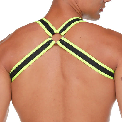 Medieval Yellow Harness front view by Gigo Underwear