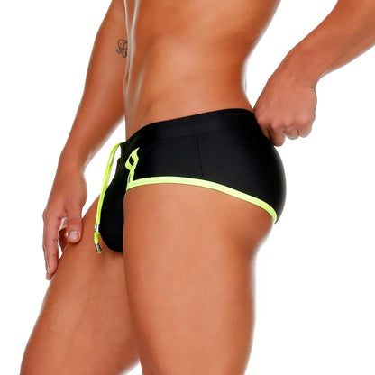 Medieval Yellow Swim Trunk front view by Gigo Underwear