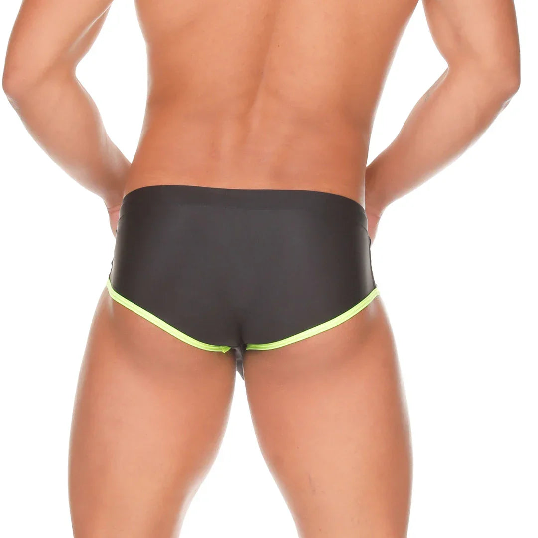Medieval Yellow Swim Trunk back view by Gigo Underwear