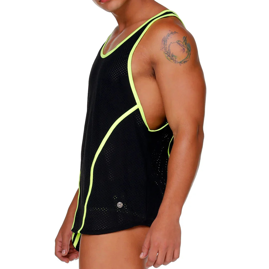Medieval Yellow Tank back view by Gigo Underwear