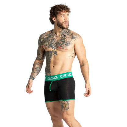 Misty Green Trunk on model by Gigo Underwear
