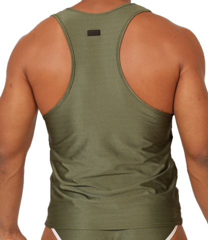 MIX GREEN TANK - Gigo Underwear & MensWear