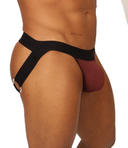 MIX WINE JOCKSTRAP - Sexy Men's Jockstrap with Contrast Waistband