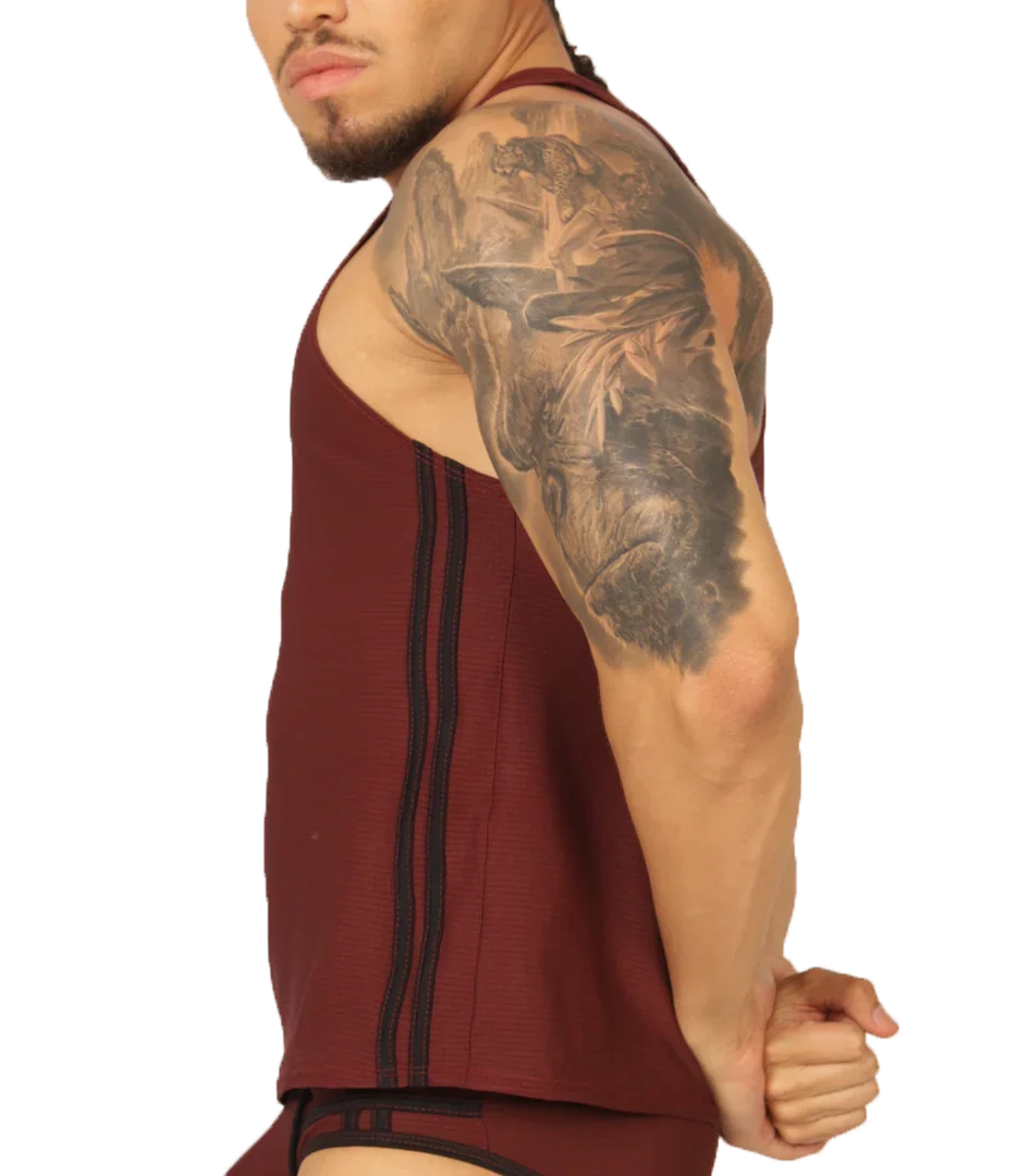 Mix Wine Tank front view by Gigo Underwear