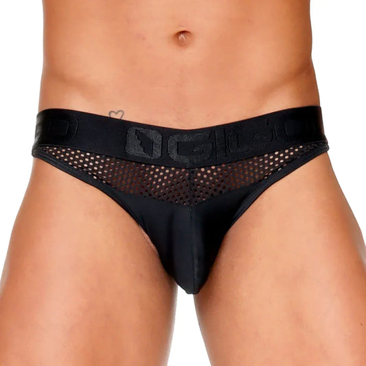 Morocco Black Brief front view by Gigo Underwear