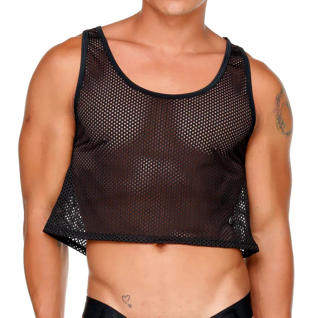 Morocco Black Croop Top by Gigo Underwear