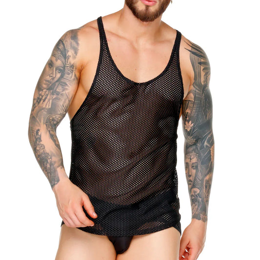 Morocco Black Tank by Gigo Underwear