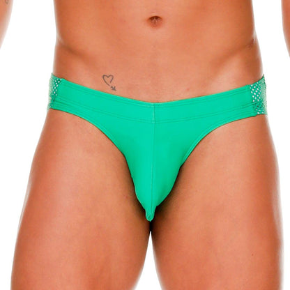 MOROCCO GREEN SWIM BRIEF - Gigo Underwear & MensWear