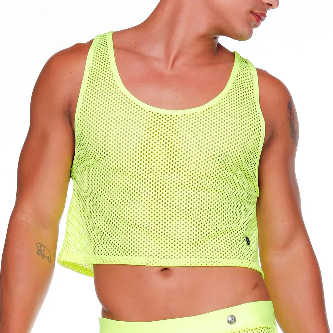 Morocco Yellow Croop Top by Gigo Underwear