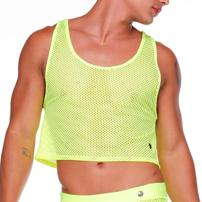 Morocco Yellow Croop Top by Gigo Underwear