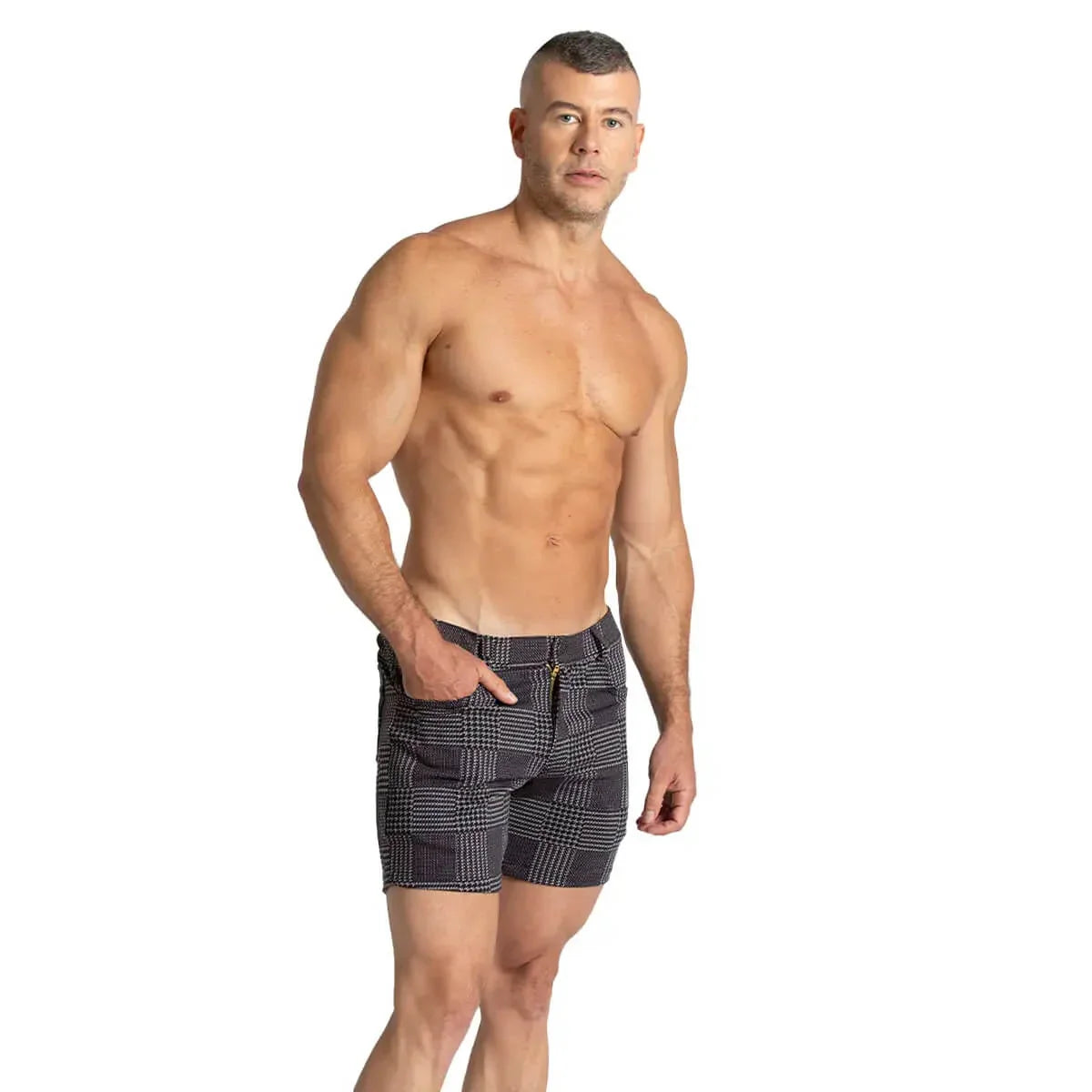 Mountain Black Short back view by Gigo Underwear