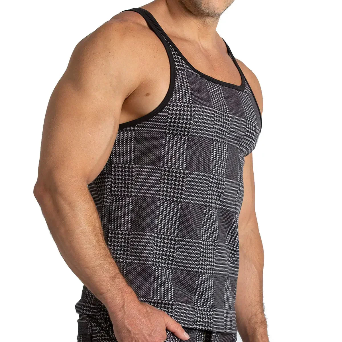 Mountain Black Tank by Gigo Underwear
