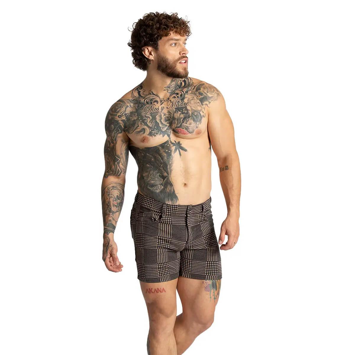 Mountain Brown Short back view by Gigo Underwear