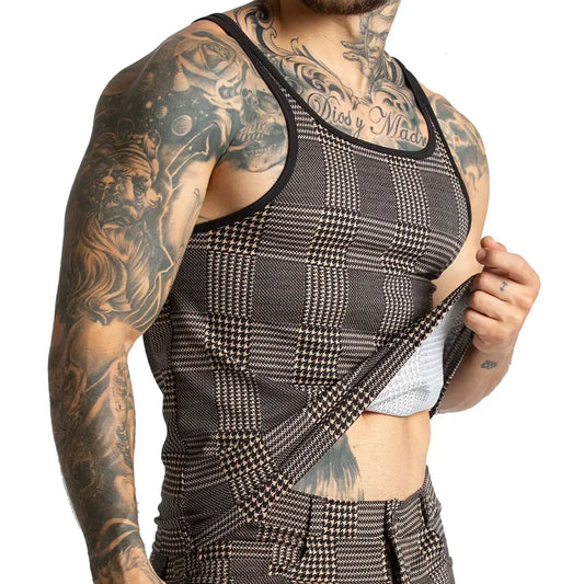 Mountain Brown Tank by Gigo Underwear