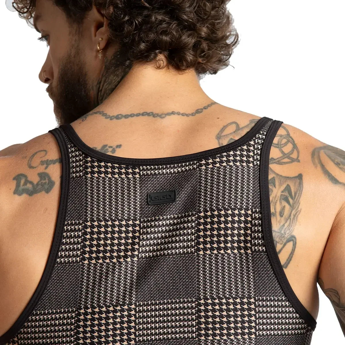 Mountain Brown Tank back view by Gigo Underwear