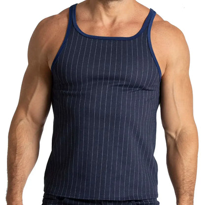 Mountain Line Tank front view by Gigo Underwear