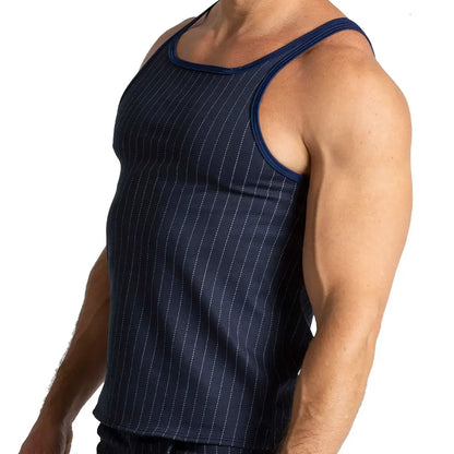 Mountain Line Tank back view by Gigo Underwear
