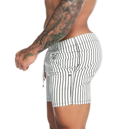 Naval White Beachwear front view by Gigo Underwear