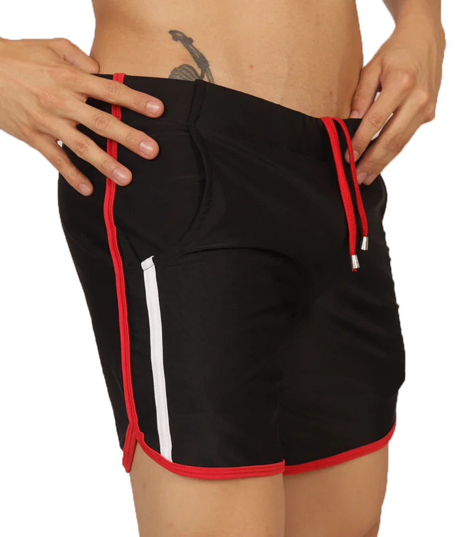 Nice Black Beachwear front view by Gigo Underwear