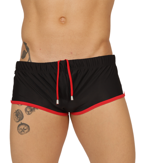 NICE BLACK SWIM TRUNK - Men's Sport Trunk with Modern Style