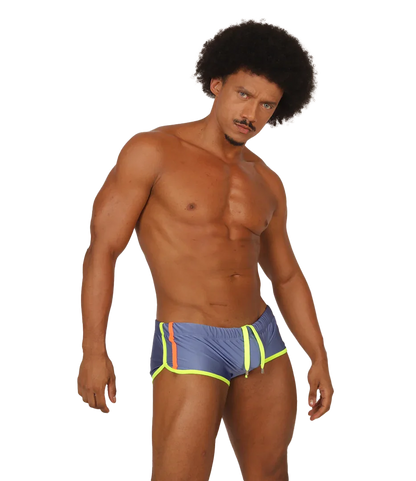 Nice Blue Swim Trunk on model by Gigo Underwear