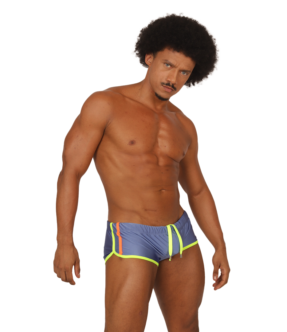 NICE BLUE SWIM TRUNK - Gigo Underwear & MensWear