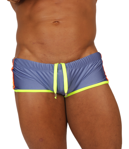 NICE BLUE SWIM TRUNK - Men's Sport Trunk with Modern Style