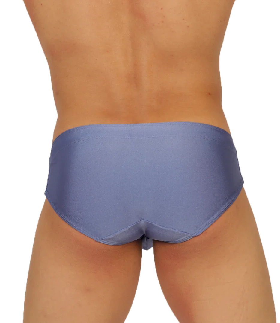 Nice Blue Swimbrief back view by Gigo Underwear