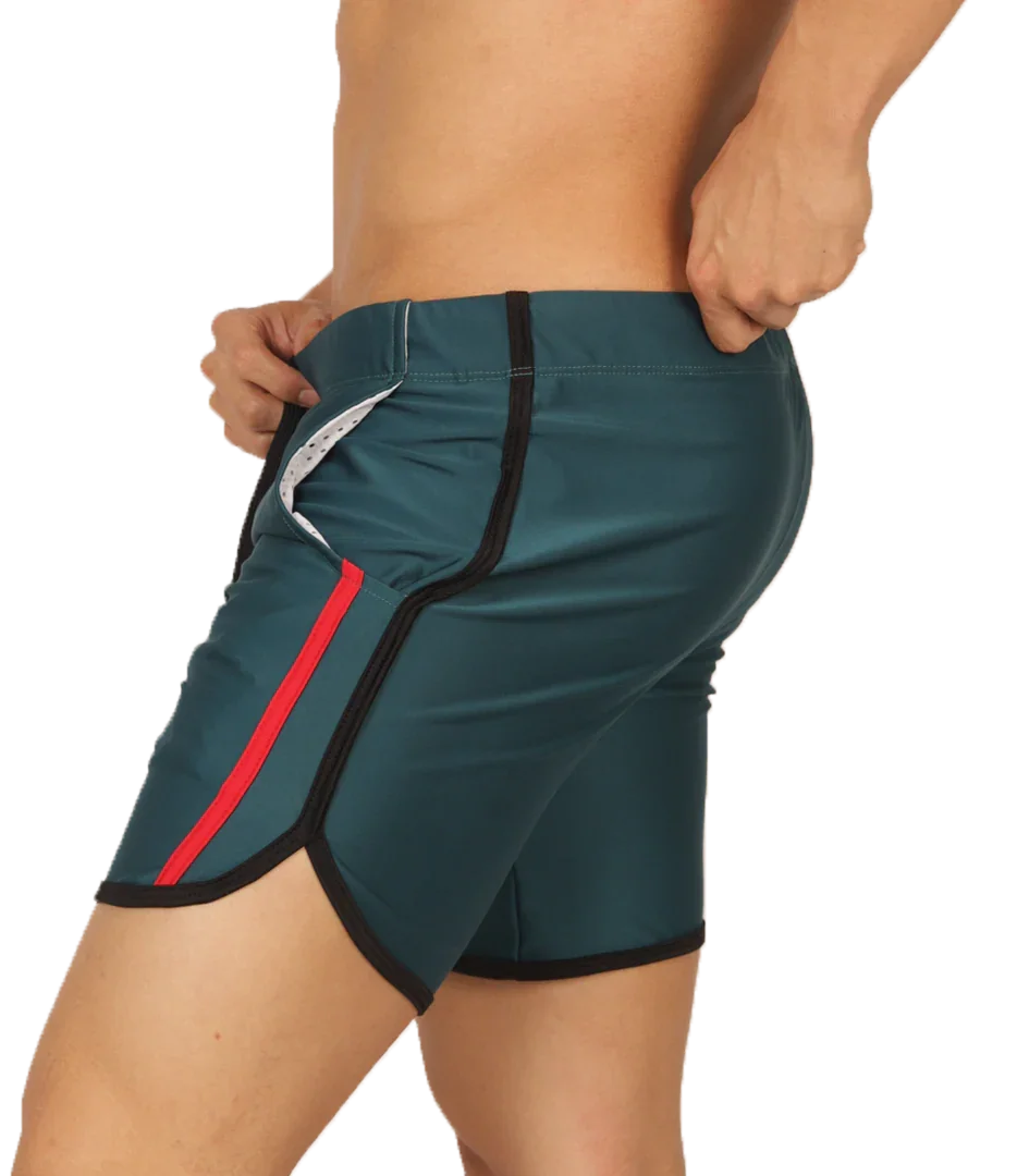 Nice Green Beachwear front view by Gigo Underwear