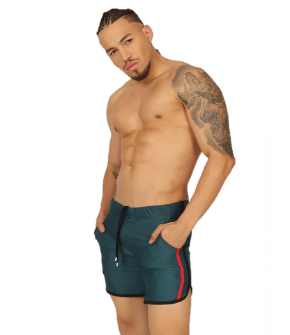 Nice Green Beachwear on model by Gigo Underwear