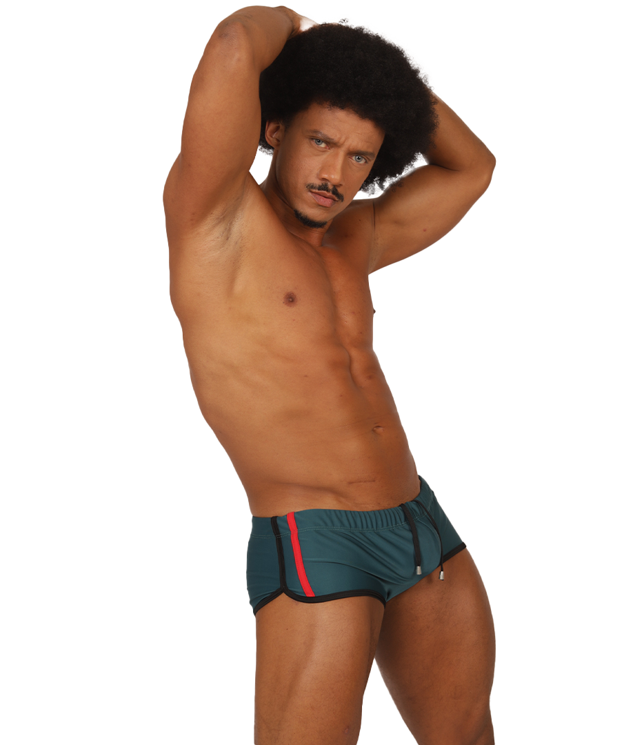 NICE GREEN SWIM TRUNK - Gigo Underwear & MensWear