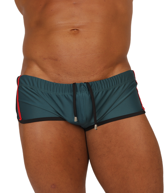 NICE GREEN SWIM TRUNK - Men's Sport Trunk with Modern Style