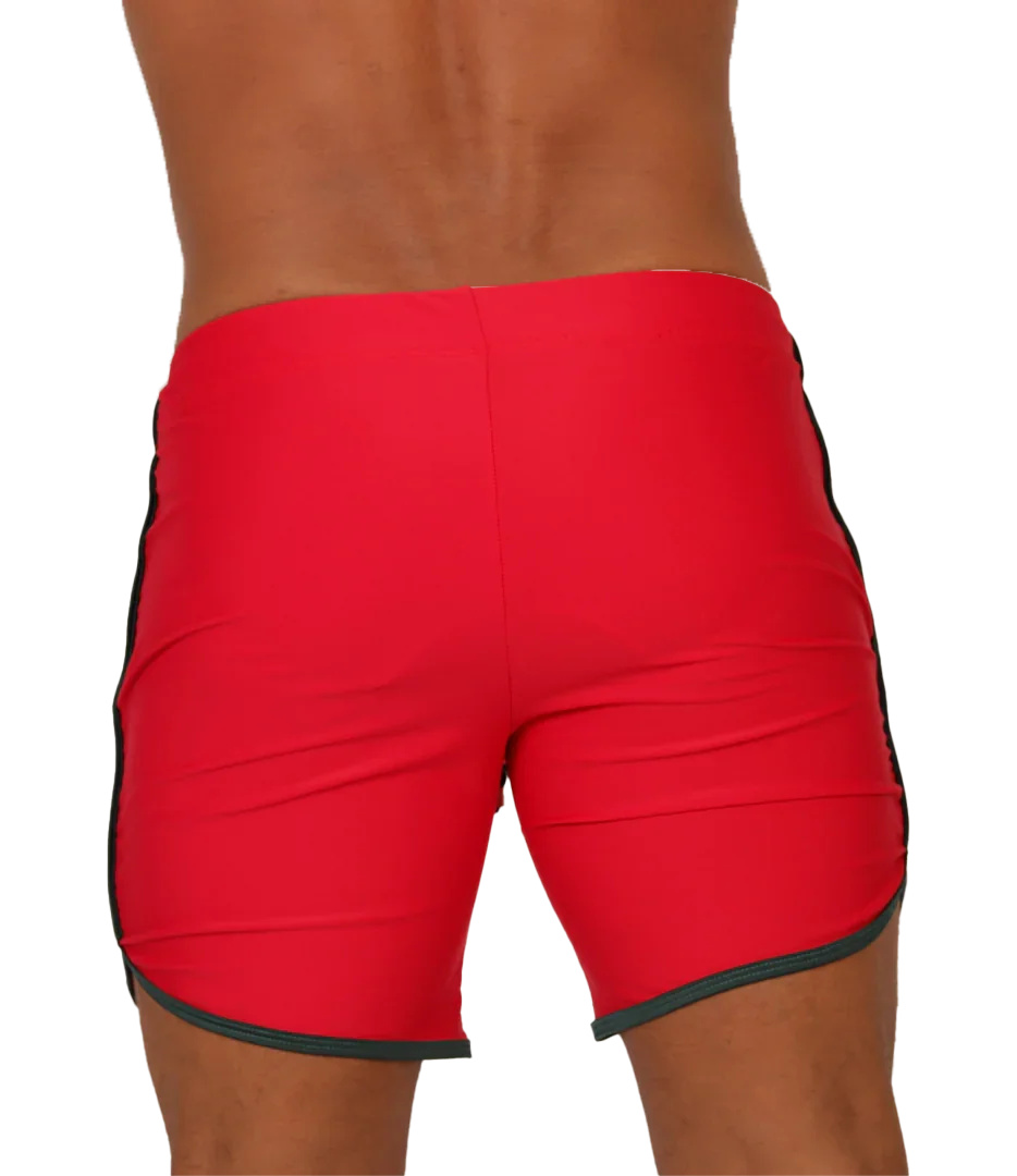 Nice Red Beachwear back view by Gigo Underwear
