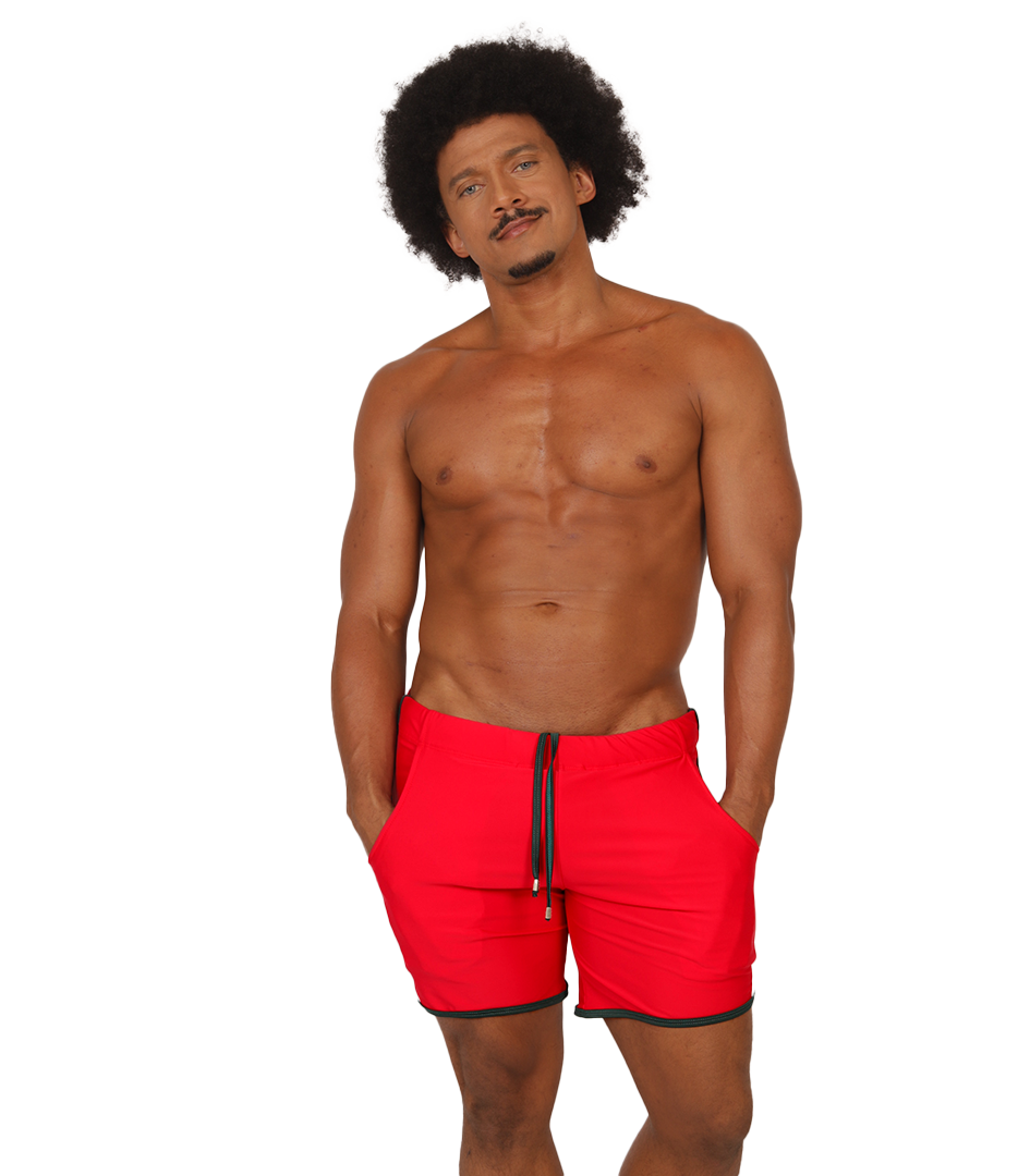 NICE RED BEACHWEAR - Gigo Underwear & MensWear