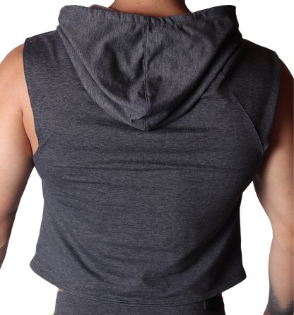 Nafts Gray Hoody T Shirt back view by Gigo Underwear