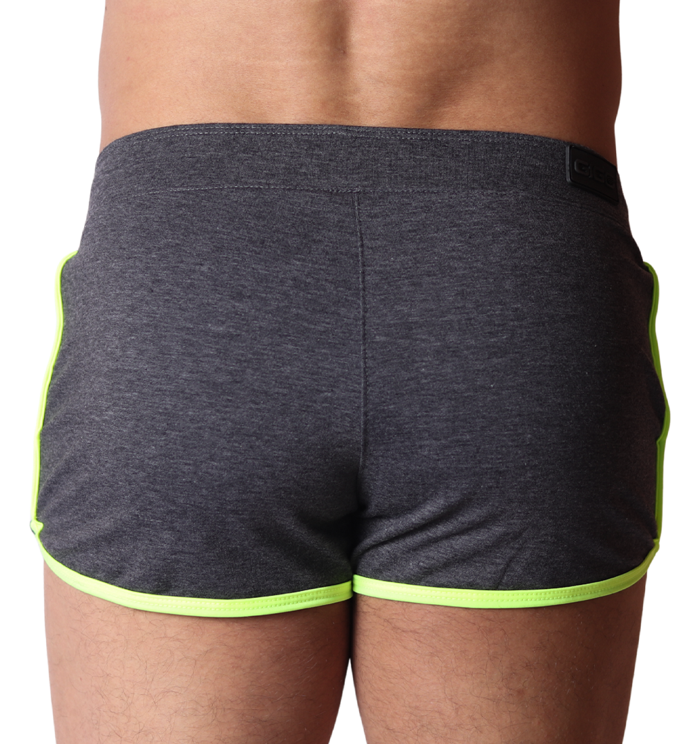 Nafts Gray Shorts back view by Gigo Underwear