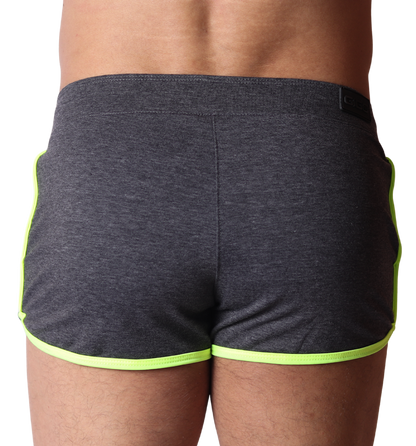 Nafts Gray Shorts back view by Gigo Underwear