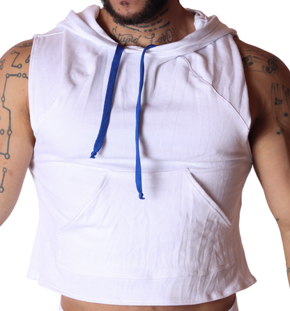Nafts White Hoody T Shirt by Gigo Underwear