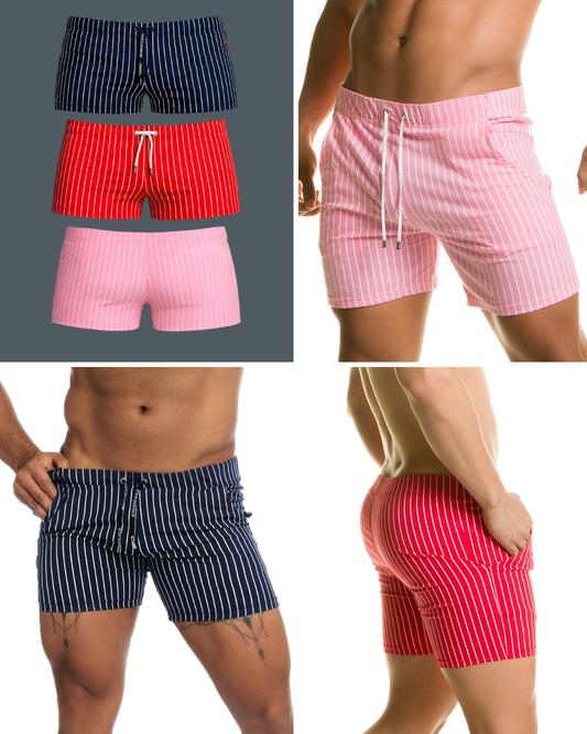 Naval Beachwear Trio Summer Stripes by GIGO Underwear