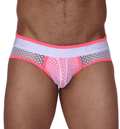 Net Fuchsia Jock Thong by Gigo Underwear